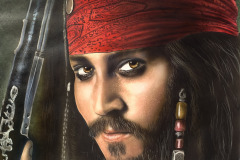 Jack Sparrow Airbrushportrait